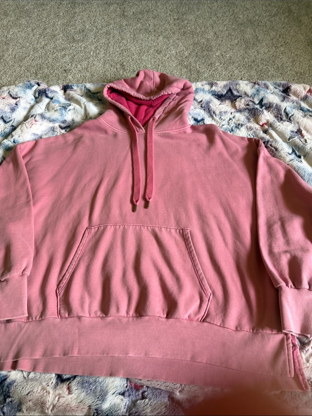 American Eagle Outfitters Soft Pink Hooded Pullover